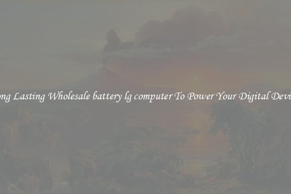 Long Lasting Wholesale battery lg computer To Power Your Digital Devices