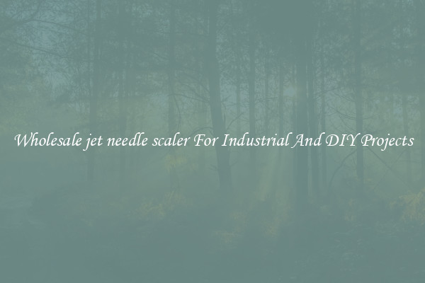 Wholesale jet needle scaler For Industrial And DIY Projects