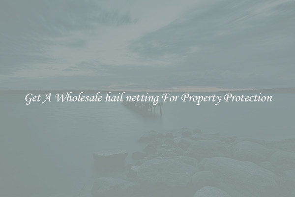Get A Wholesale hail netting For Property Protection