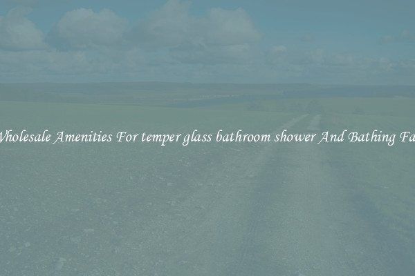 Buy Wholesale Amenities For temper glass bathroom shower And Bathing Facilities