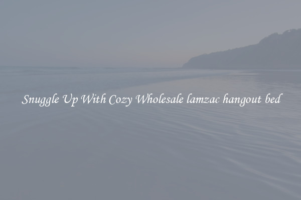 Snuggle Up With Cozy Wholesale lamzac hangout bed
