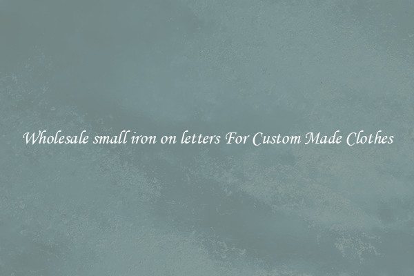 Wholesale small iron on letters For Custom Made Clothes