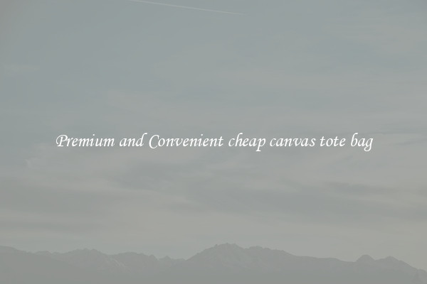 Premium and Convenient cheap canvas tote bag